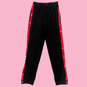 LF Emma & Sam Black/Red Track Pants Women's Size XS Streetwear